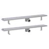 vidaXL Lineaarinen suihkukaivo 2kpl kupla 930x140 mm ruostumaton ter&auml;s