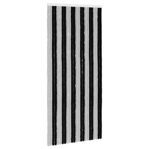 vidaXL Hy&ouml;nteiskangas Chenille Harmaa ja musta 100 x 220 cm 100% PP