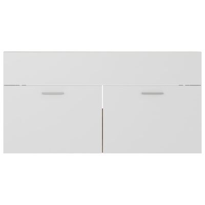 vidaXL Allaskaappi valkoinen ja Sonoma-tammi 90x38,5x46 cm lastulevy