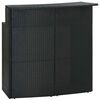 vidaXL Puutarhan baarip&ouml;yt&auml; musta 120x55x110 cm polyrottinki