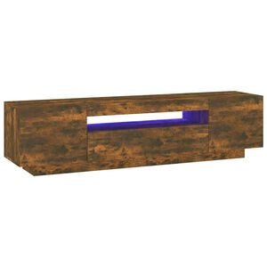 vidaXL TV-taso LED-valoilla savutammi 160x35x40 cm