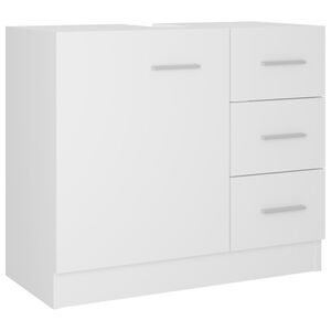 vidaXL Allaskaappi valkoinen 63x30x54 cm tekninen puu