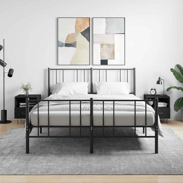 vidaXL Y&ouml;p&ouml;yd&auml;t 2 kpl musta 40x35x47,5 cm tekninen puu