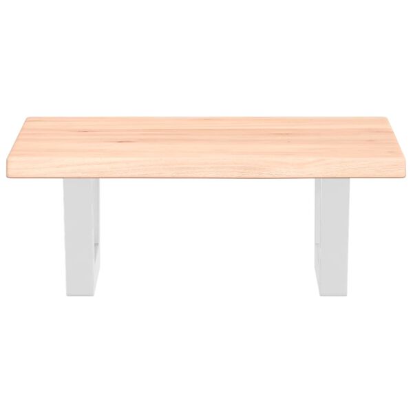 vidaXL Pesuallashylly seinälle teräs ja täysi tammi