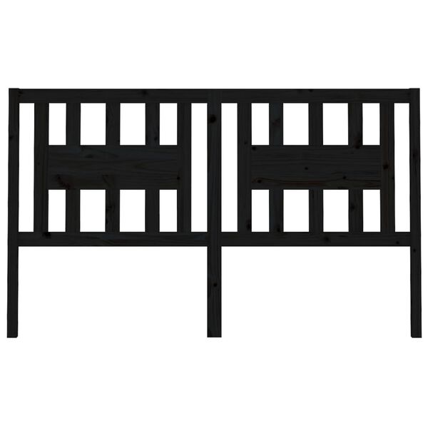 vidaXL S&auml;ngynp&auml;&auml;ty musta 206x4x100 cm t&auml;ysi m&auml;nty