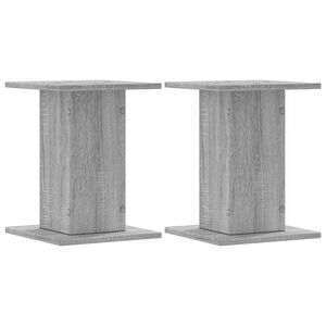 vidaXL Kaiutintelineet 2 kpl harmaa Sonoma 30x30x40 cm tekninen puu