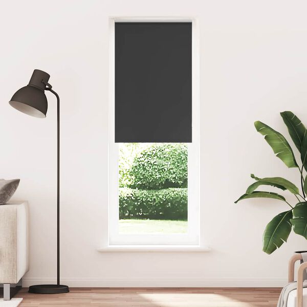 vidaXL Rullaverho Blackout Musta 65x230 cm Kankaan leveys 60,7 cm
