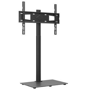 vidaXL 1 tasoinen TV-kulmateline 32-65" musta