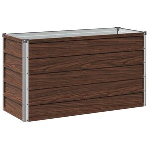 vidaXL Kohotettu Puutarhapes&auml; Musta 100 x 40 x 55 cm