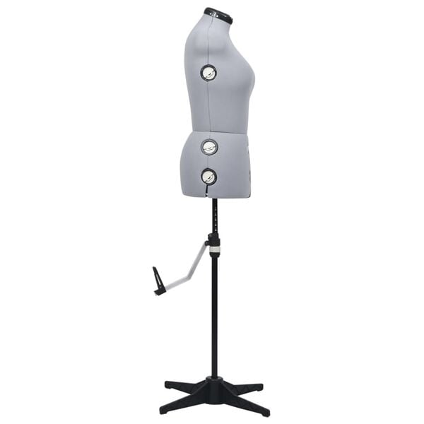 vidaXL Säädettävä mallinukke nainen harmaa M koko 40-46