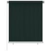 vidaXL Rullaverho ulkotiloihin 125(L)x140(K) cm tummanvihre&auml; HDPE
