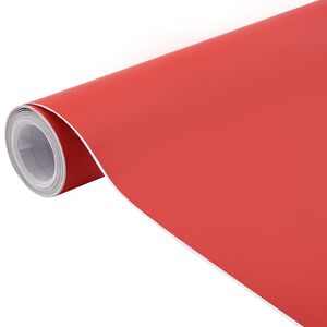 vidaXL Auton p&auml;&auml;llystekalvot 2 kpl mattapunainen 100x150cm + 50x150cm