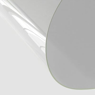 vidaXL Pöytäsuoja läpinäkyvä Ø 110 cm 2 mm PVC
