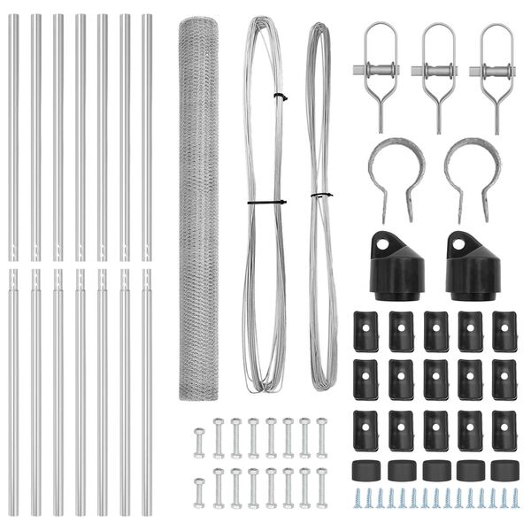 vidaXL Aitalatu Hopea 10 x 1,5 m (25 mm verkko) Ter&auml;s