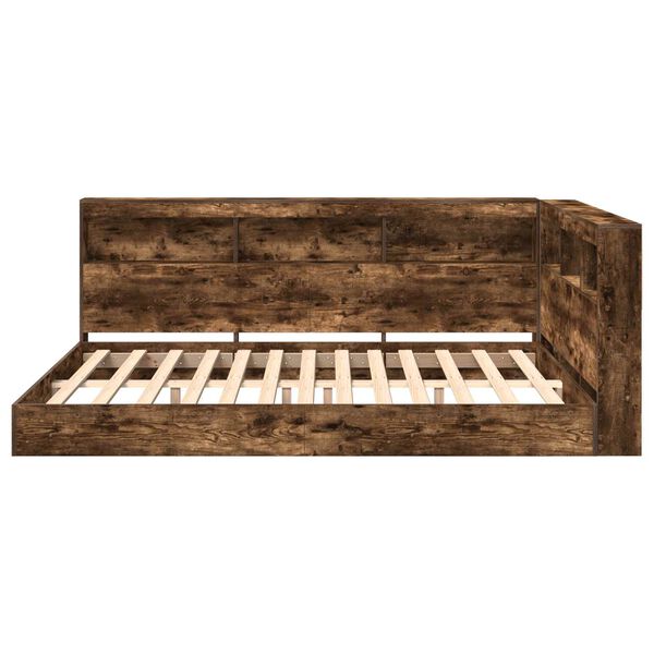 vidaXL Kirjahylly S&auml;nky p&auml;&auml;tyll&auml; Savutammi 140 x 200 cm Tekninen puu