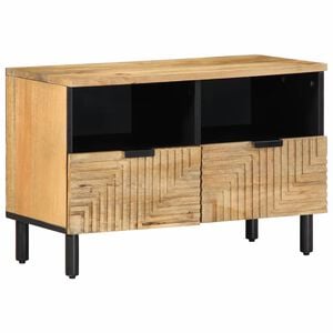 vidaXL TV Kaappi Ruskea 70x33x46 cm Massiivipuu Mango