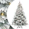 vidaXL Tekojoulukuusi 300 LED-valoilla Valkoinen 240 cm PE ja PVC