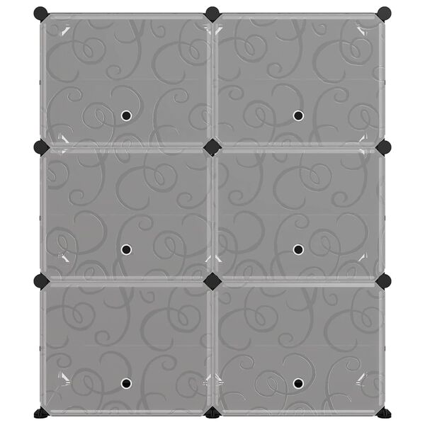 vidaXL Kenkäteline musta 84,5x31x93,5 cm PP