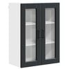 vidaXL Sein&auml;lasi kaappi PORTO Musta 60 x 31 x 80 cm Tekninen puu