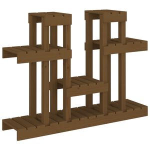 vidaXL Kasviteline hunajanruskea 104,5x25x77,5 cm t&auml;ysi m&auml;nty