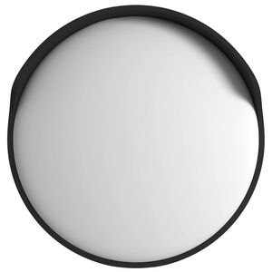 vidaXL Ulkok&auml;ytt&ouml;&ouml;n tarkoitettu kupera liikennepeili musta &Oslash;60 cm polykarbonaatti