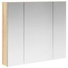 vidaXL Kylpyhuoneen Peilikaappi Sonoman tammi 80 x 14.5 x 70 cm