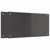 vidaXL Keitti&ouml;n v&auml;litila 2 kpl Tumma harmaa 80 x 40 cm karkaistu lasi