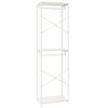 vidaXL Vaatekaappi valkoinen 60x40x213 cm metalli ja lastulevy