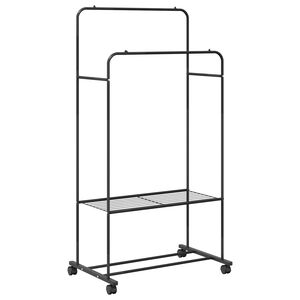 vidaXL Vaatev&auml;line Musta 80 x 53 x 156 cm