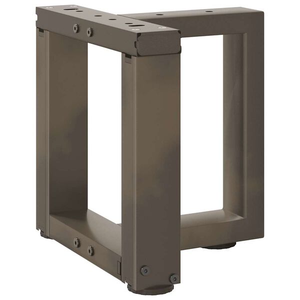 vidaXL Sohvap&ouml;yd&auml;n jalat T-muotoiset 2 kpl musta 30x25x(30-31) cm ter&auml;s