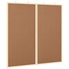 vidaXL Ilmoitustaulu 80 x 80 x 1.4 cm T&auml;ysi m&auml;nty Ruskea Taitettava