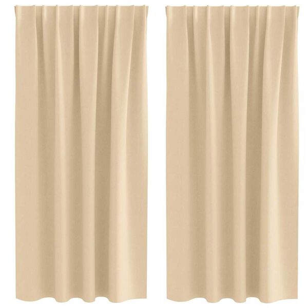 vidaXL Piment&auml;v&auml; verho renkailla 2 pcs Kerma 175 x 140 cm Polyesteri