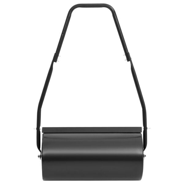 vidaXL Nurmikkojyr&auml; kahvalla musta 42 l rauta ja ter&auml;s