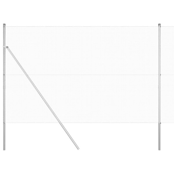 vidaXL Hitsattu lankaa Hopea 1.6 x 50 m