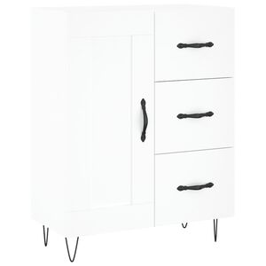 vidaXL Senkki valkoinen 69,5x34x90 cm tekninen puu