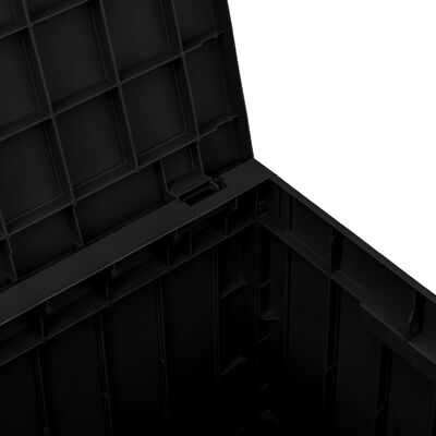 vidaXL Puutarhan varastoarkku musta 55,5x43x53 cm polypropeeni