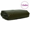 vidaXL Pressu 650g / m² Oliivivihreä 1,5 x 2 m Kangas PVC-pinnoitteella