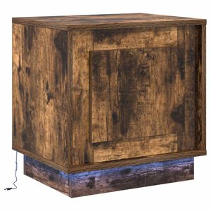 vidaXL Y&ouml;p&ouml;yt&auml;kaappi Savup&auml;hkin&auml; 44 x 34,5 x 45 cm Tekninen puu