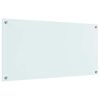 vidaXL Keitti&ouml;n suojapaneeli Valkoinen 100 x 50 cm karkaistu lasi