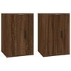 vidaXL Sein&auml;kiinnitett&auml;v&auml;t TV-tasot 2 kpl ruskea tammi 40x34,5x60 cm