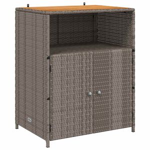 vidaXL Kaappi ovella Harmaa 70 x 50 x 87 cm Polyesteri ja Roly Rattat