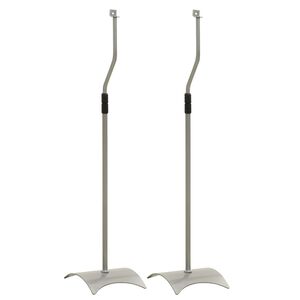 Universaali Kaiutinjalusta hopea 2 kpl