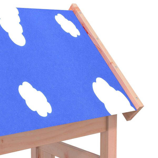 vidaXL Leikkitorni Ruskea 52.5 x 46.5 x 208 cm Massiivinen Douglas-puu