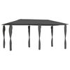 vidaXL Huvimaja tolppasuojilla 2,98x5,3x2,59 m antrasiitti 160 g/m&sup2;
