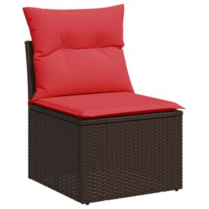 vidaXL | Puutarhasohva | tyynyll&auml; Ruskea 55 x 62 x 69 cm Polyrotangi