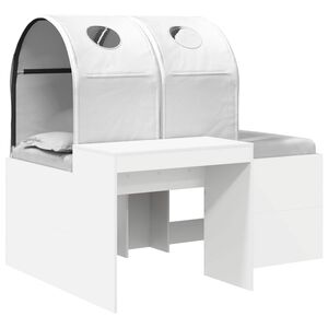 vidaXL S&auml;nky Tunnelilla 4 pcs Artisian Tammi ja Valkoinen Tekninen puu