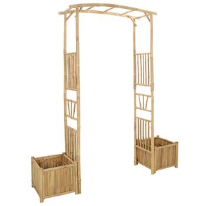 vidaXL Puutarha-arkki Luonnollinen 177 x 40 x 205 cm Bambusta