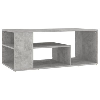 vidaXL Sohvapöytä betoninharmaa 100x50x40 cm lastulevy