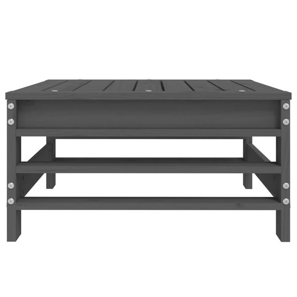 vidaXL Ulkorahi harmaa täysi mänty