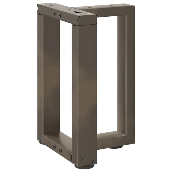 vidaXL Sohvap&ouml;yd&auml;n jalat T-muotoiset 2 kpl musta 28x25x(42-43) cm ter&auml;s